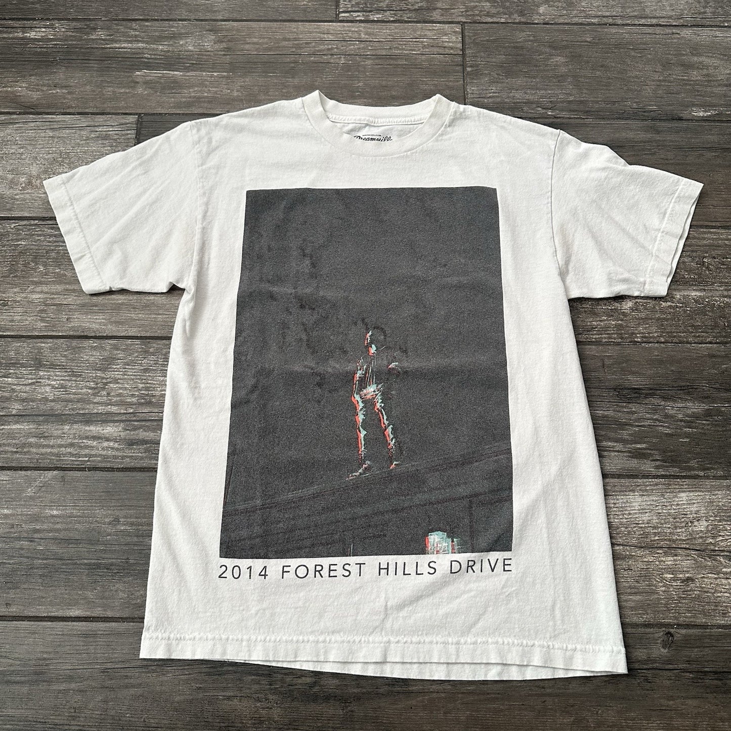 2014 J COLE FOREST HILLS DR TOUR WHITE CONCERT T-SHIRT TEE SZ M DREAMVILLE Yesterday's Fits Clothing Fashion Vintage Streetwear Fashion Item