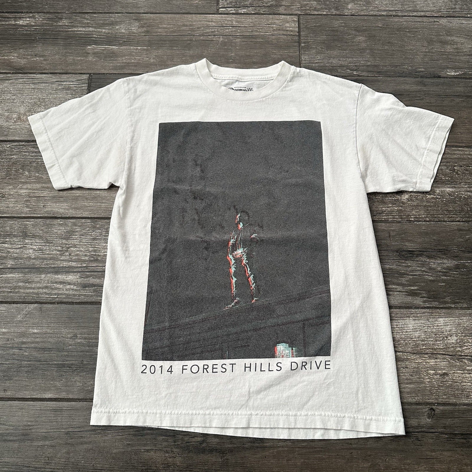 2014 J COLE FOREST HILLS DR TOUR WHITE CONCERT T-SHIRT TEE SZ M DREAMVILLE Yesterday's Fits Clothing Fashion Vintage Streetwear Fashion Item