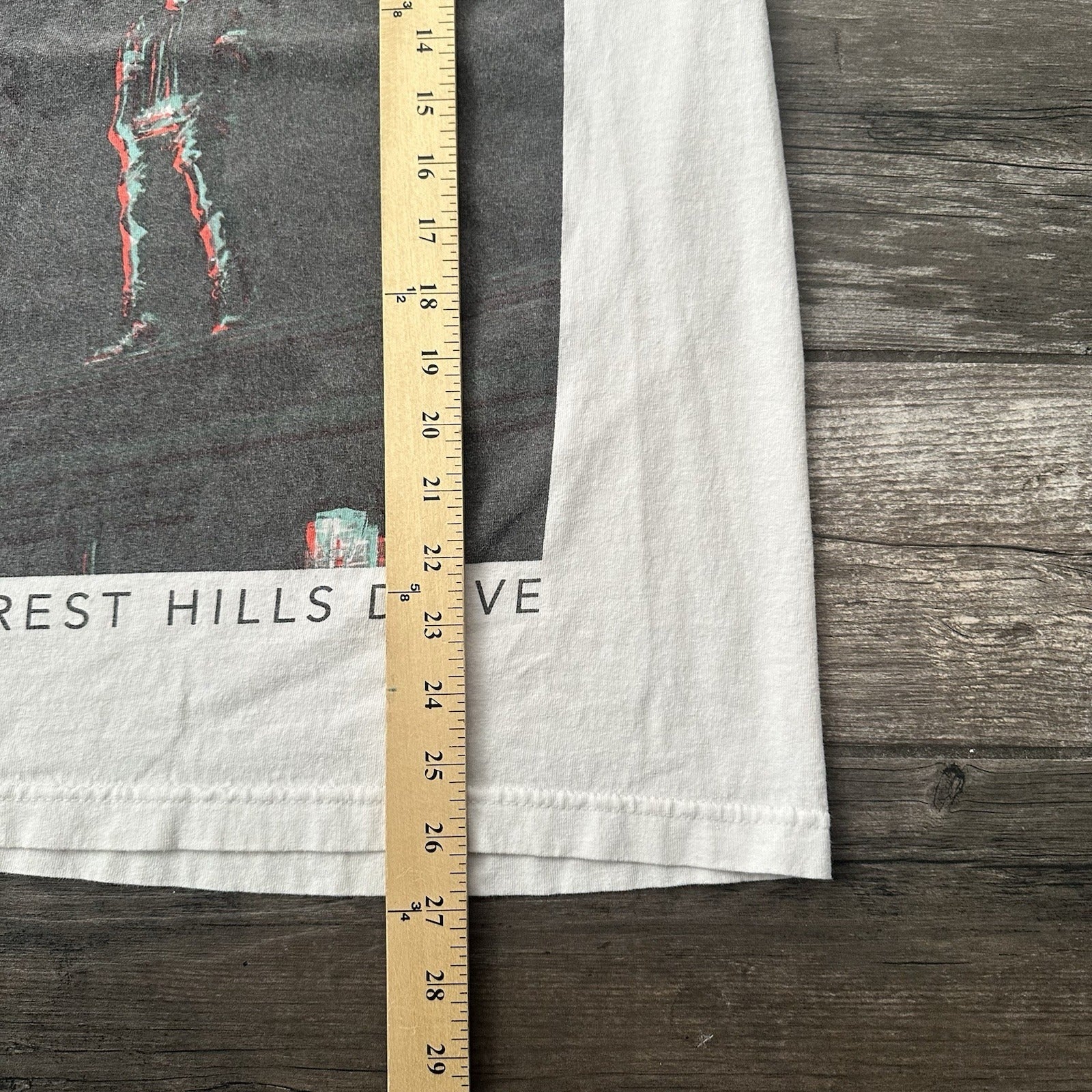 2014 J COLE FOREST HILLS DR TOUR WHITE CONCERT T-SHIRT TEE SZ M DREAMVILLE Yesterday's Fits Clothing Fashion Vintage Streetwear Fashion Item