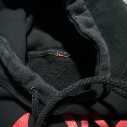 Y2K SPITFIRE SKATE HOODIE SWEATSHIRT BLACK RED PULLOVER FADED DISTRESSED SZ M Yesterday's Fits Clothing Fashion Vintage Streetwear Fashion Item