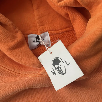 NWT WARREN LOTAS YARD LOVE NO GOOD ORANGE HEAVY SKULL HOODIE SWEATSHIRT SZ XXL Warren Lotas Clothing Fashion Vintage Streetwear Fashion Item