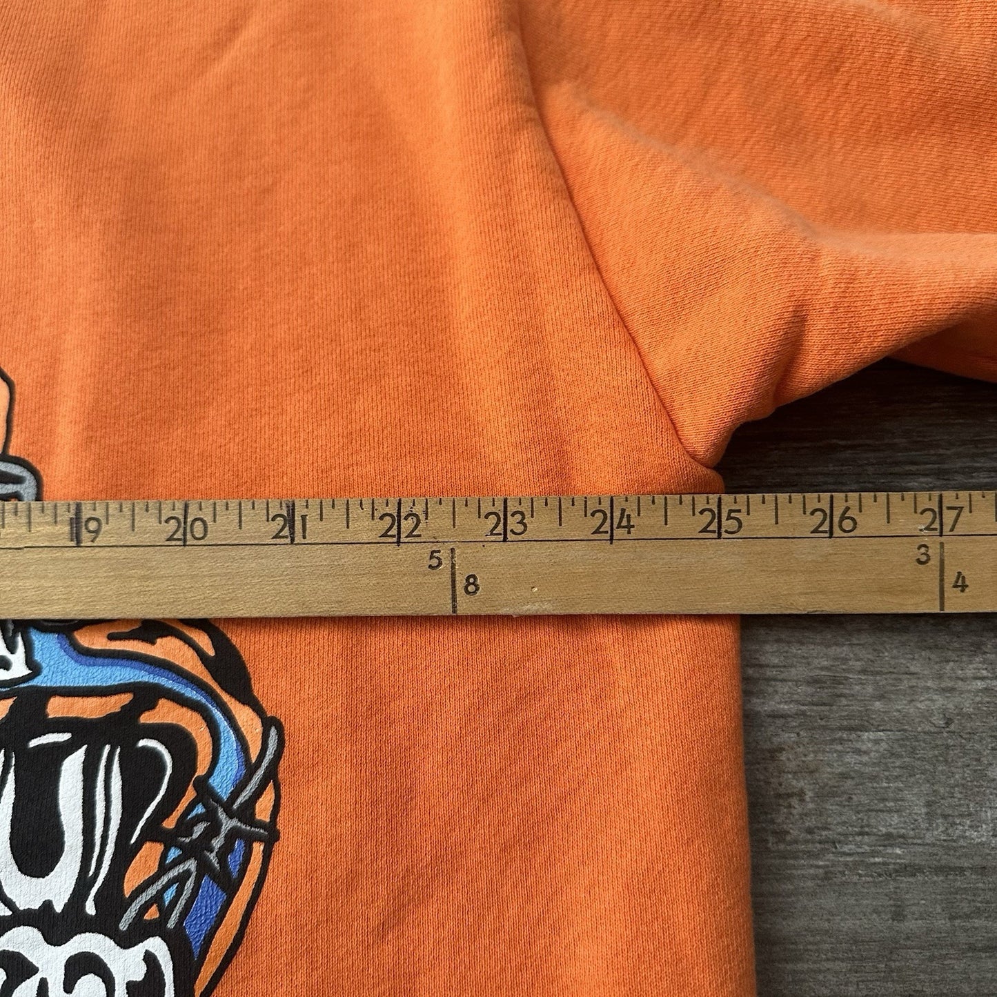 NWT WARREN LOTAS YARD LOVE NO GOOD ORANGE HEAVY SKULL HOODIE SWEATSHIRT SZ XXL Warren Lotas Clothing Fashion Vintage Streetwear Fashion Item