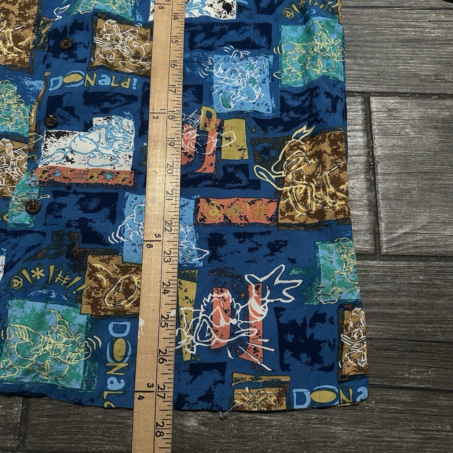 REYN SPOONER DISNEY MICKEY MOUSE BUTTON UP HAWAIIAN SHIRT BLUE SZ M 100% RAYON Yesterday's Fits Clothing Fashion Vintage Streetwear Fashion Item