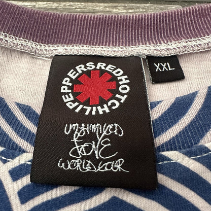 RED HOT CHILI PEPPERS UNLIMITED LOVE WORL TOUR AOP T-SHIRT 2XL MICHAEL RIOS Yesterday's Fits Clothing Fashion Vintage Streetwear Fashion Item