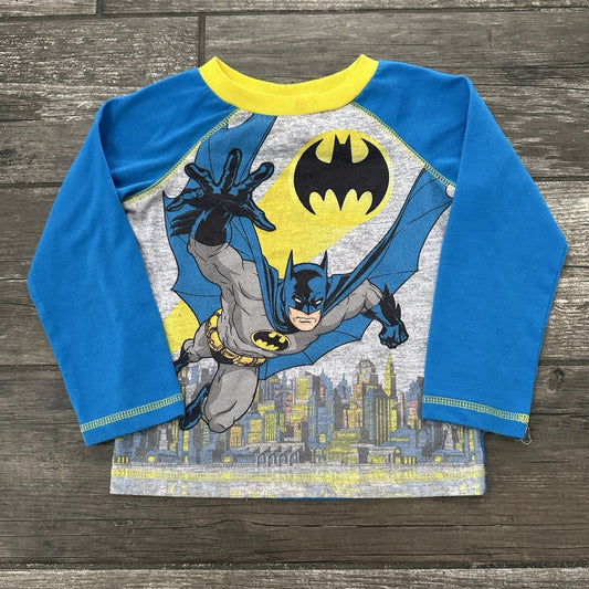 VTG BATMAN LONG SLEEVE AOP SLEEPWEAR SHIRT SZ 2T DARK NIGHT CARTOON SUPERHERO Yesterday's Fits Clothing Fashion Vintage Streetwear Fashion Item