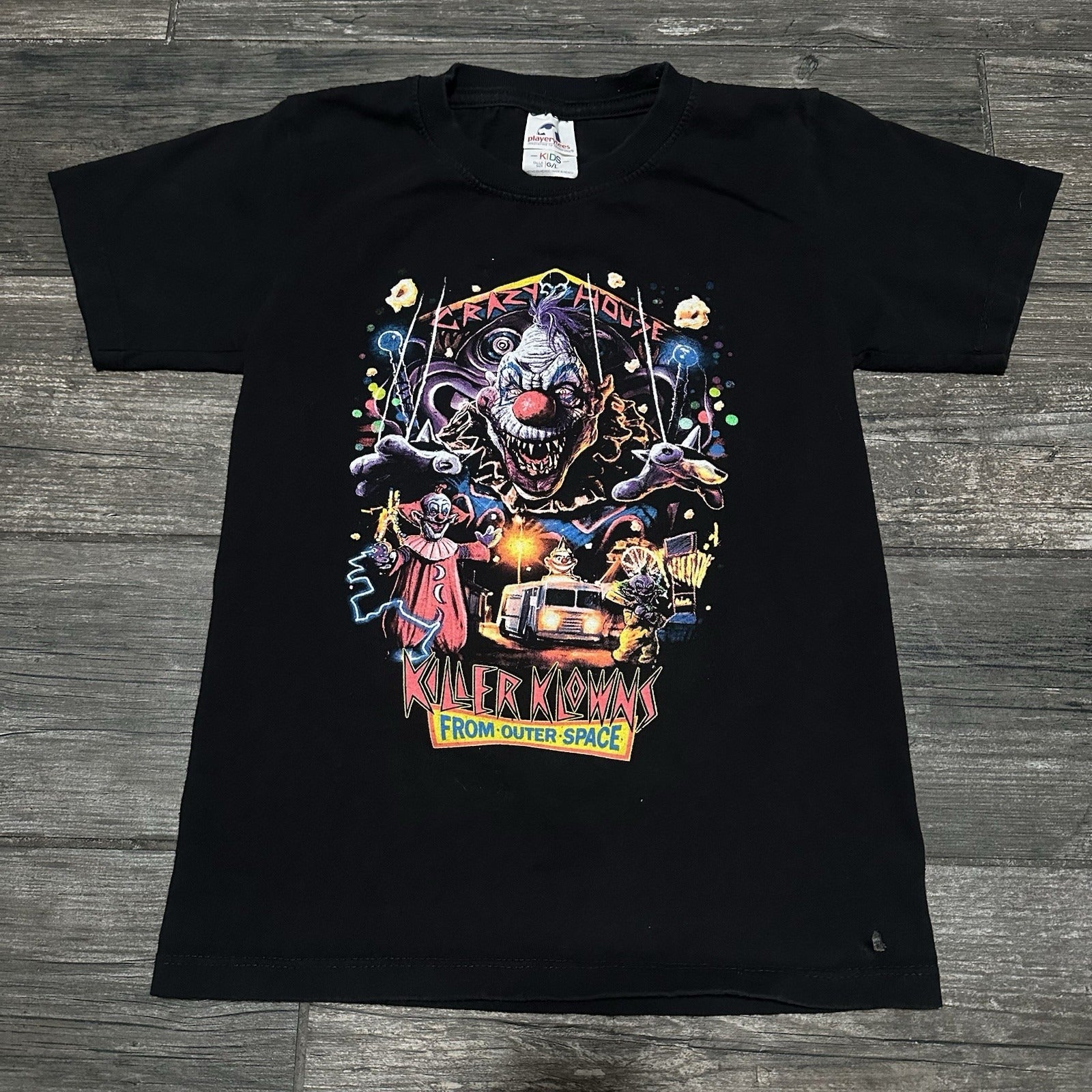 Y2K KILLER KLOWNS FROM OUTER SPACE BLACK SHORT SLEEVE T-SHIRT YOUTH SZ L KIDS Yesterday's Fits Clothing Fashion Vintage Streetwear Fashion Item