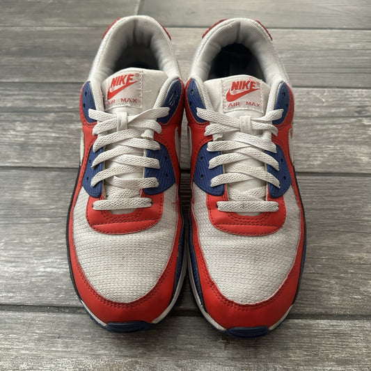 NIKE AIR MAX 90 CW5456-100 USA 2020 WHITE RED BLUE SZ 11.5 SNEAKERS NO BOX Yesterday's Fits Clothing Fashion Vintage Streetwear Fashion Item