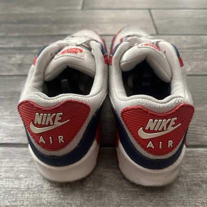 NIKE AIR MAX 90 CW5456-100 USA 2020 WHITE RED BLUE SZ 11.5 SNEAKERS NO BOX Yesterday's Fits Clothing Fashion Vintage Streetwear Fashion Item