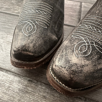 ROPER AMERICAN BEAUTY FLAG DISTRESSED WESTERN BOOTS WMNS 11 NO BOX SNEAKERS Yesterday's Fits Clothing Fashion Vintage Streetwear Fashion Item