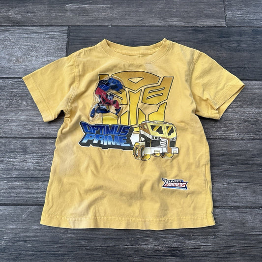 VTG TRANSFORMERS ANIMATED YELLOW YOUTH T-SHIRT SZ S SMALL OPTIMUS PRIME Yesterday's Fits Clothing Fashion Vintage Streetwear Fashion Item