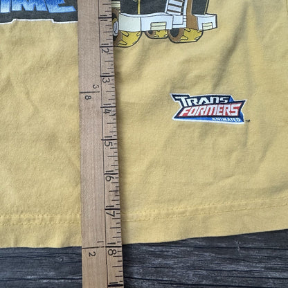 VTG TRANSFORMERS ANIMATED YELLOW YOUTH T-SHIRT SZ S SMALL OPTIMUS PRIME Yesterday's Fits Clothing Fashion Vintage Streetwear Fashion Item