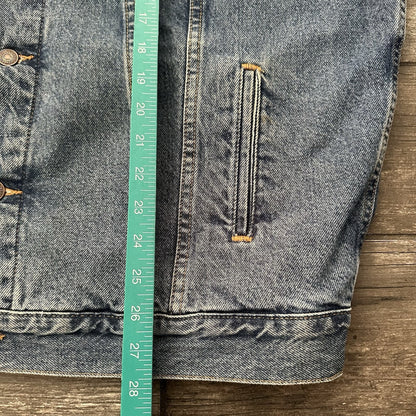VTG LEVI'S FLANNEL LINED BLUE DENIM TRUCKER JACKET COAT 70614 0389 SZ XL Levi's Clothing Fashion Vintage Streetwear Fashion Item