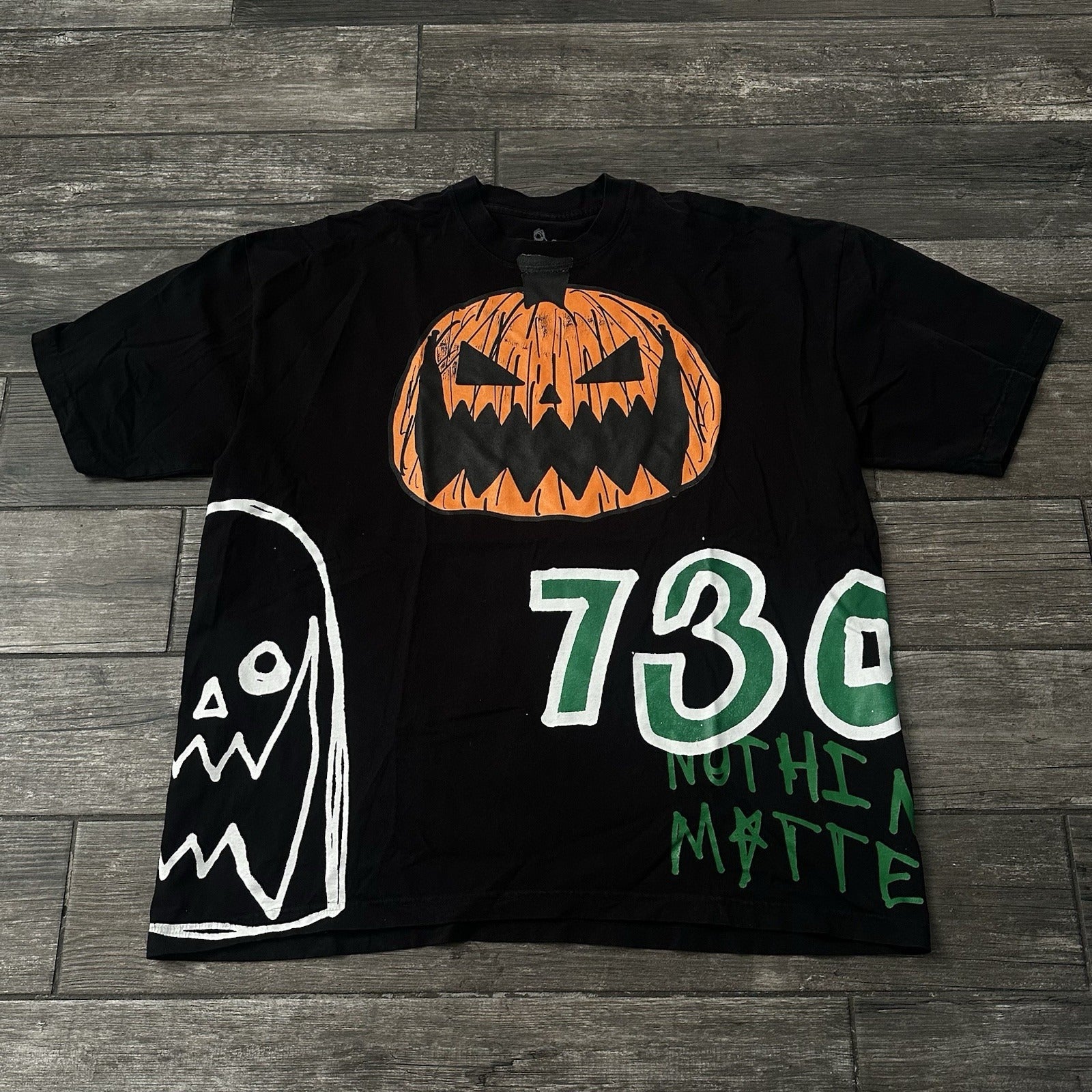 ASSPIZZA 730 HALLOWEEN 2022 BLACK T-SHIRT TEE XXL PUMPKIN HEAD JACKOLANTERN Yesterday's Fits Clothing Fashion Vintage Streetwear Fashion Item