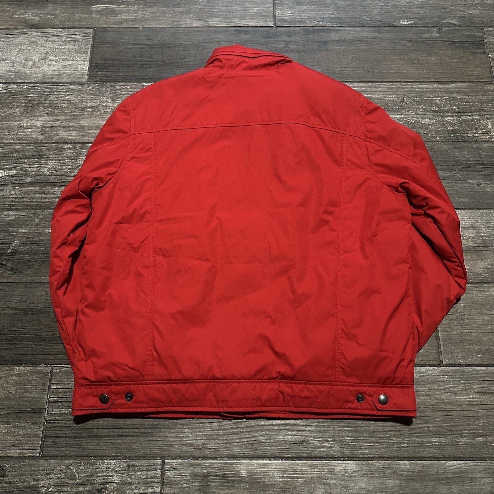 VTG POLO RALPH LAUREN NANO PUFF RED HIDDEN HOOD NYLON JACKET SZ L Yesterday's Fits Clothing Fashion Vintage Streetwear Fashion Item