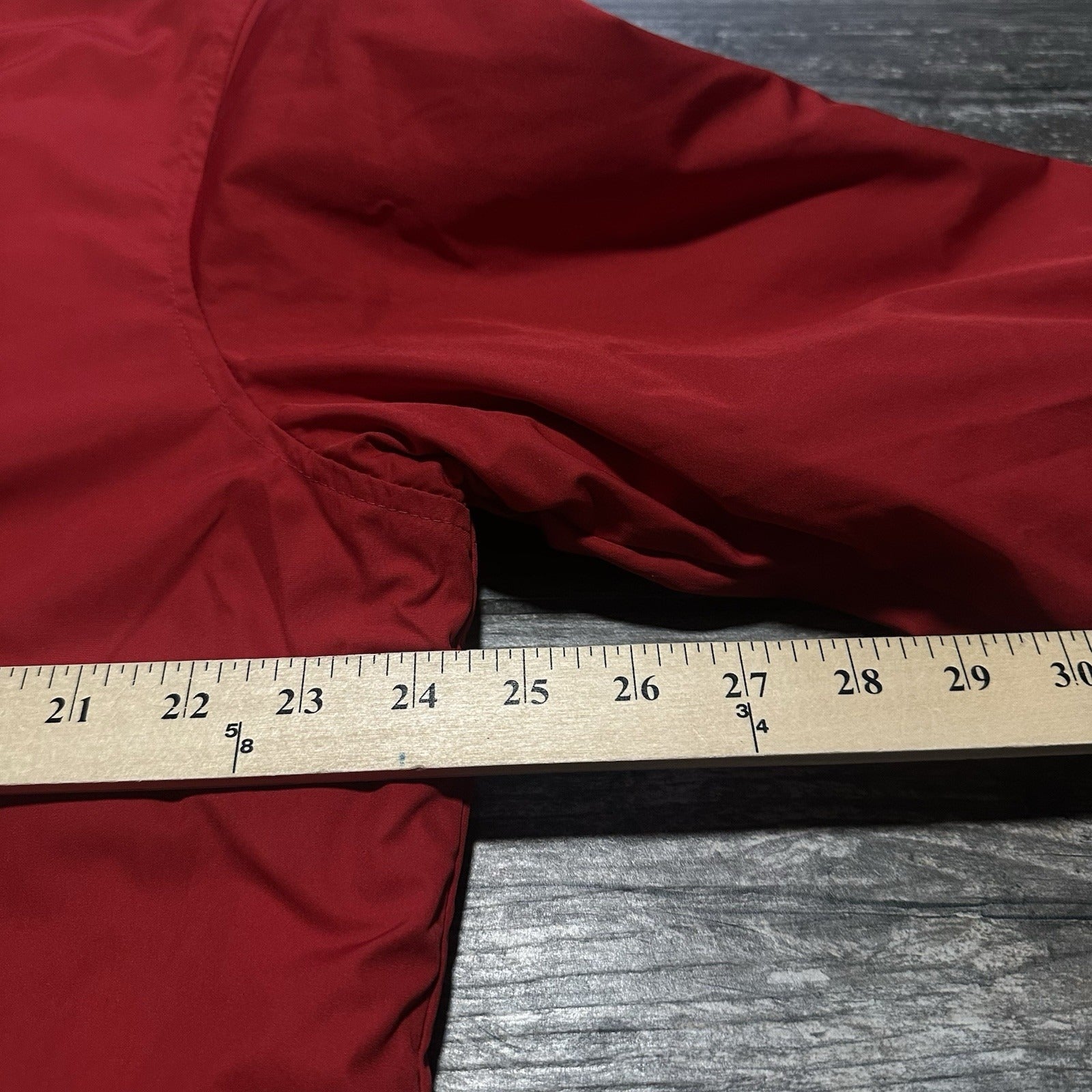 VTG POLO RALPH LAUREN NANO PUFF RED HIDDEN HOOD NYLON JACKET SZ L Yesterday's Fits Clothing Fashion Vintage Streetwear Fashion Item