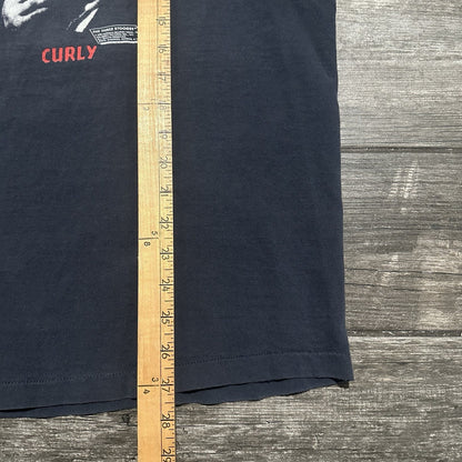 VTG 1988 THE THREE STOOGES FADED GRAPHIC T-SHIRT SZ XL LARRY CURLY MOE Yesterday's Fits Clothing Fashion Vintage Streetwear Fashion Item