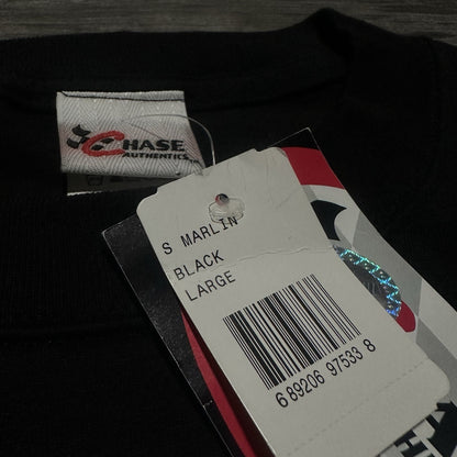 NWT NASCAR STERLING MARLIN RACECAR RACING BLACK T-SHIRT SZ L SHORT SLEEVE Yesterday's Fits Clothing Fashion Vintage Streetwear Fashion Item