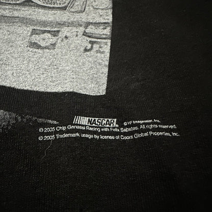 NWT NASCAR STERLING MARLIN RACECAR RACING BLACK T-SHIRT SZ L SHORT SLEEVE Yesterday's Fits Clothing Fashion Vintage Streetwear Fashion Item