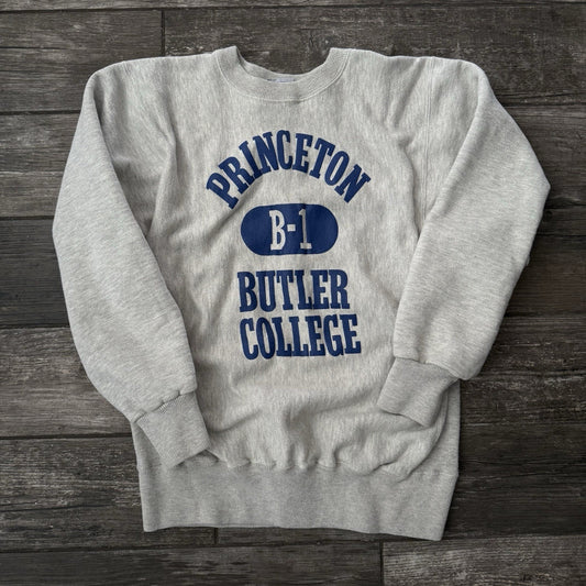 VTG 80'S PRINCETON BUTLER COLLEGE B-1 USA CREWNECK RUGGED SWEATS SWEATSHIRT SZ L Yesterday's Fits Clothing Fashion Vintage Streetwear Fashion Item