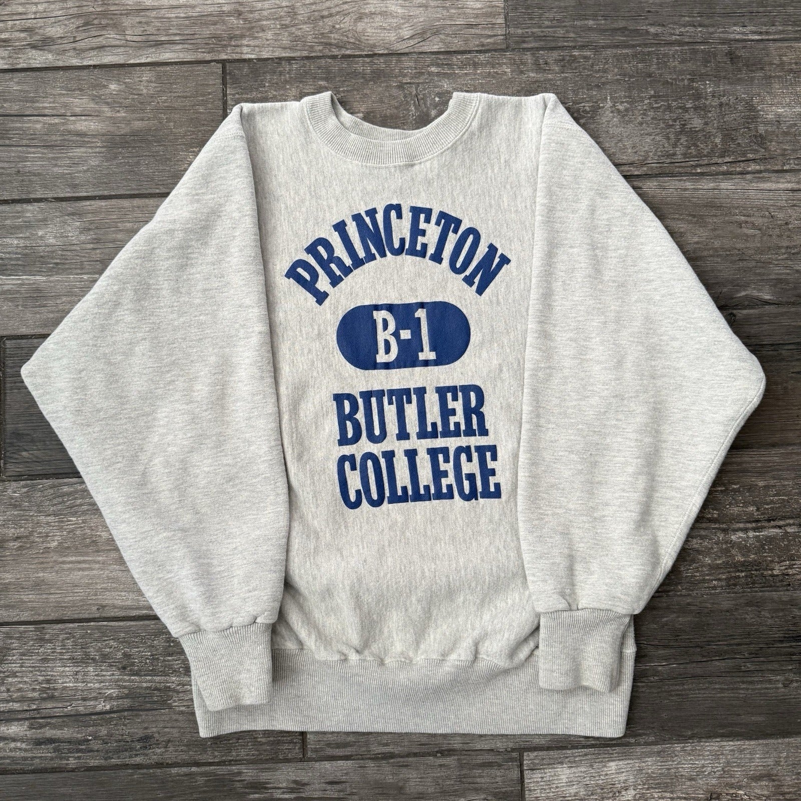 VTG 80'S PRINCETON BUTLER COLLEGE B-1 USA CREWNECK RUGGED SWEATS SWEATSHIRT SZ L Yesterday's Fits Clothing Fashion Vintage Streetwear Fashion Item
