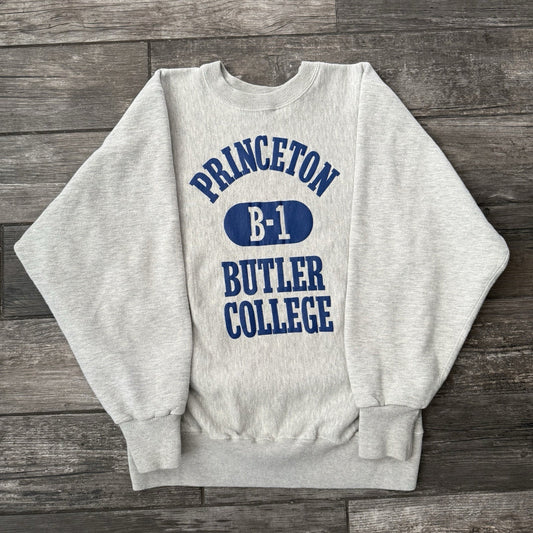 VTG 80'S PRINCETON BUTLER COLLEGE B-1 USA CREWNECK RUGGED SWEATS SWEATSHIRT SZ L Yesterday's Fits Clothing Fashion Vintage Streetwear Fashion Item