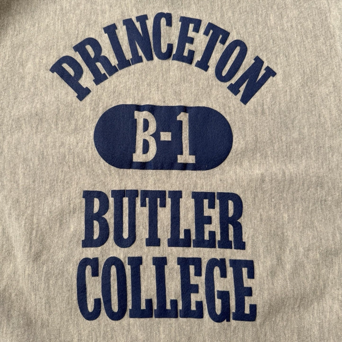 VTG 80'S PRINCETON BUTLER COLLEGE B-1 USA CREWNECK RUGGED SWEATS SWEATSHIRT SZ L Yesterday's Fits Clothing Fashion Vintage Streetwear Fashion Item