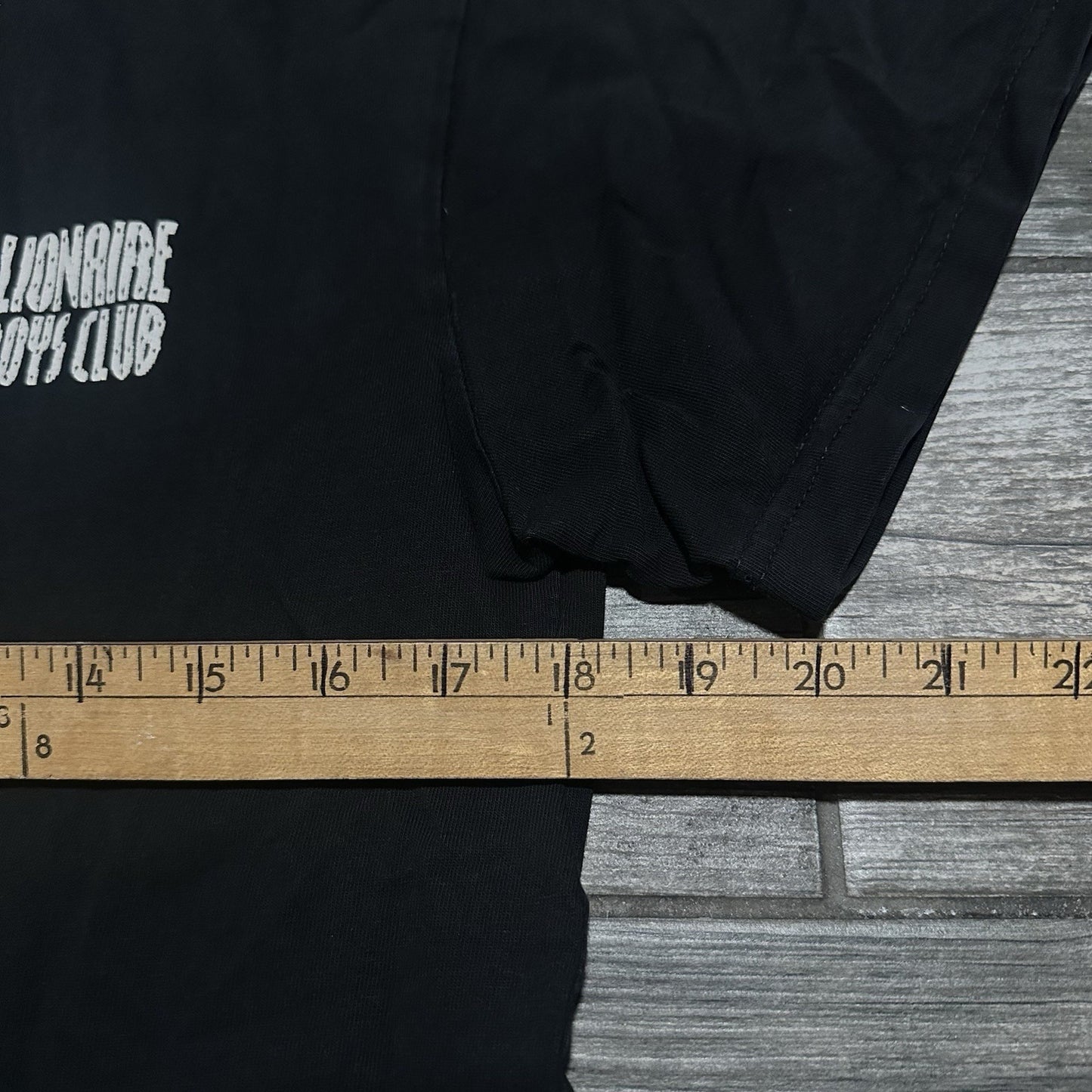 BBC BILLIONIARE BOYS CLUB BLACK DISTRESSED MULTI-LOGO T-SHIRT FADED TEE SZ M Yesterday's Fits Clothing Fashion Vintage Streetwear Fashion Item