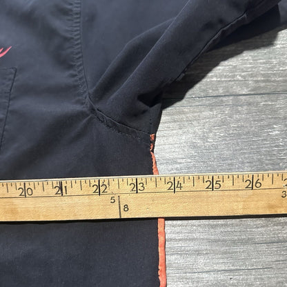 Y2K NO BOUNDARIES SURF BUTTON UP BLACK AOP SHORT SLEEVE SHIRT SZ L SKATE Yesterday's Fits Clothing Fashion Vintage Streetwear Fashion Item