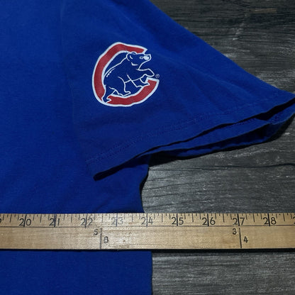 VTG NIKE CHICAGO CUBS CENTER SWOOSH SHORT SLEEVE T-SHIRT SZ XL DISTRESSED Yesterday's Fits Clothing Fashion Vintage Streetwear Fashion Item