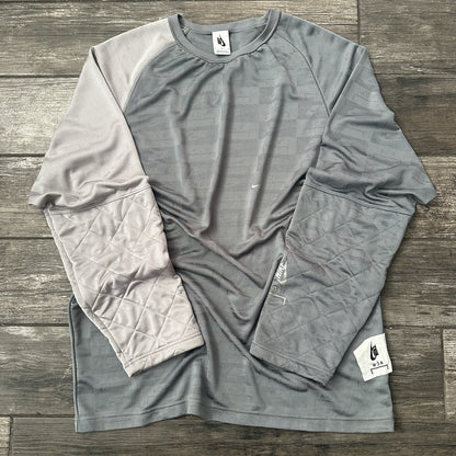 NIKE A COLD WALL ACW GREY JERSEY LONG SLEEVE AQ0431-065 DUAL TONE CONCRETE SZ M Yesterday's Fits Clothing Fashion Vintage Streetwear Fashion Item