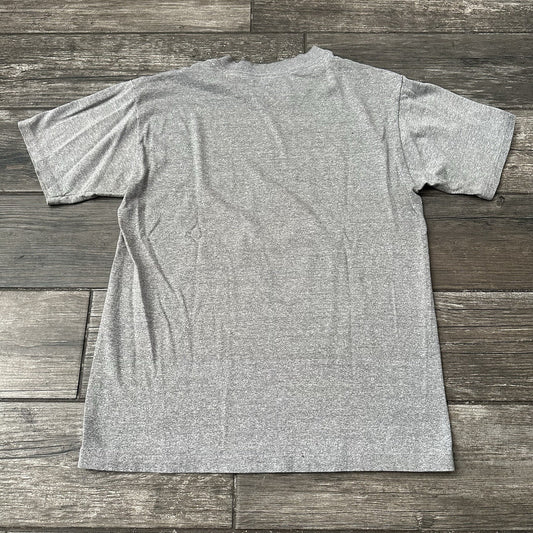 VTG 80s JEEP 4X4 PROMO HEATHER GRAY T-SHIRT CRANK IT UP THE HILL GRAPHIC FITS S Yesterday's Fits Clothing Fashion Vintage Streetwear Fashion Item