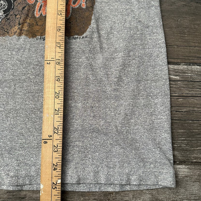 VTG 80s JEEP 4X4 PROMO HEATHER GRAY T-SHIRT CRANK IT UP THE HILL GRAPHIC FITS S Yesterday's Fits Clothing Fashion Vintage Streetwear Fashion Item
