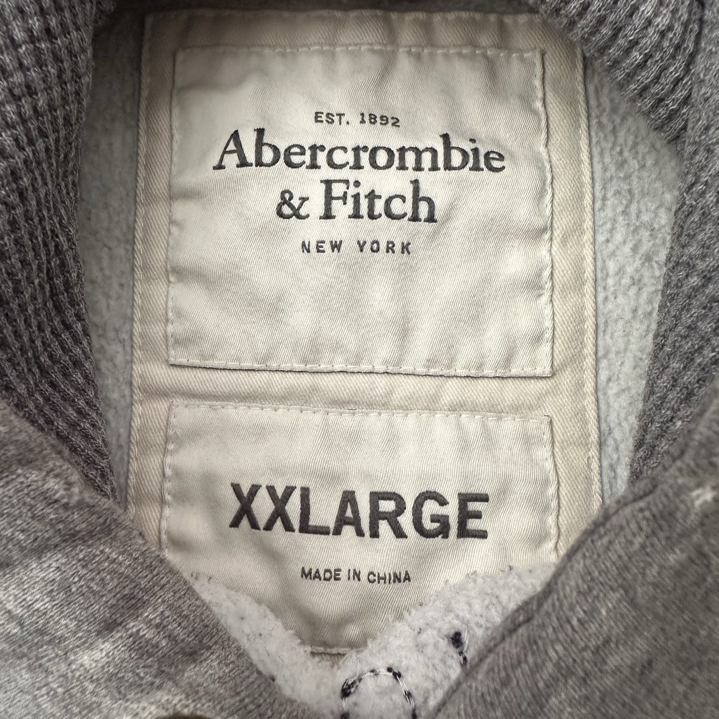 Y2K A&F ABERCROMBIE & FITCH GRAY PULLOVER HEAVYWEIGHT HOODIE SWEATSHIRT 2XL Yesterday's Fits Clothing Fashion Vintage Streetwear Fashion Item