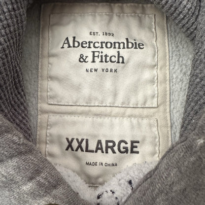 Y2K A&F ABERCROMBIE & FITCH GRAY PULLOVER HEAVYWEIGHT HOODIE SWEATSHIRT 2XL Yesterday's Fits Clothing Fashion Vintage Streetwear Fashion Item