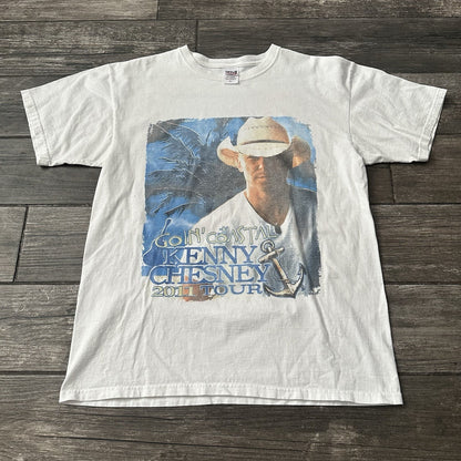 2011 KENNY CHESNEY GOIN COASTAL COUNTRY MUSIC TOUR T-SHIRT SZ L ZAC BROWN Yesterday's Fits Clothing Fashion Vintage Streetwear Fashion Item