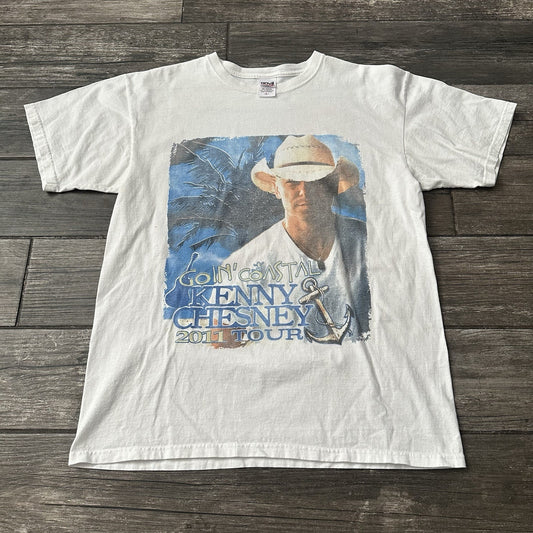 2011 KENNY CHESNEY GOIN COASTAL COUNTRY MUSIC TOUR T-SHIRT SZ L ZAC BROWN Yesterday's Fits Clothing Fashion Vintage Streetwear Fashion Item