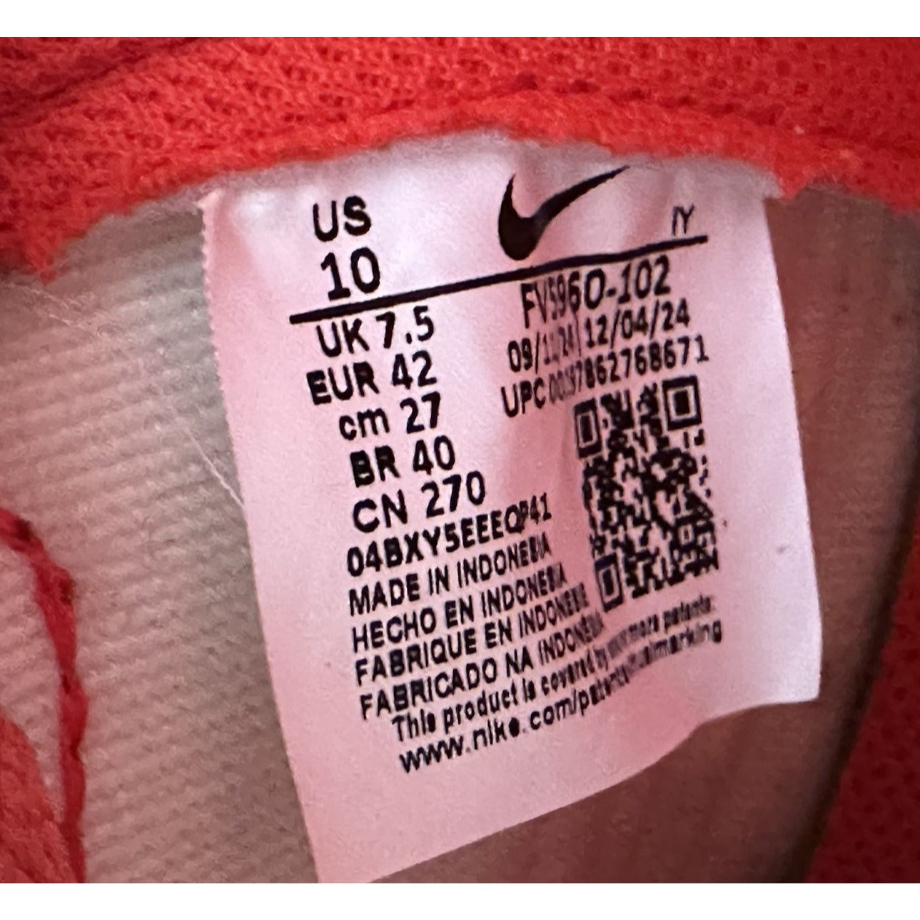 NIKE DUNK HI NEXT NATURE LIGHT CRIMSON COCNUT MILK FV5960-102 WMNS SZ 10 NO BOX