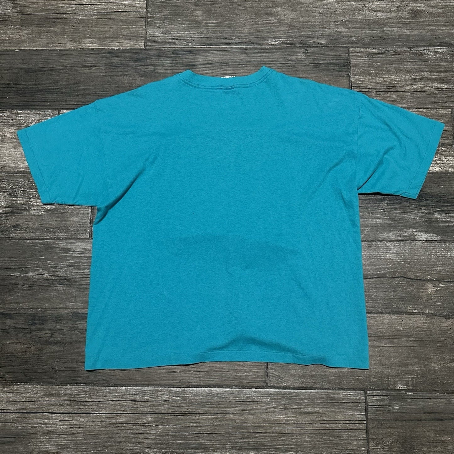 VTG 90s SIGNAL SHARK BEACH NOVELTY T-SHIRT BLUE TEAL DESTINATION TRAVEL SZ L Yesterday's Fits Clothing Fashion Vintage Streetwear Fashion Item