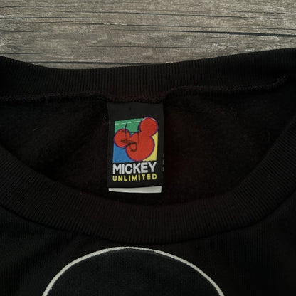 VTG DISNEY MICKEY MOUSE UNLIMITED BLACK PULLOVER SWEATSHIRT STARS SZ 3XL Yesterday's Fits Clothing Fashion Vintage Streetwear Fashion Item