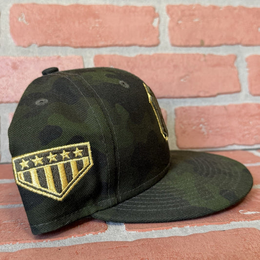 NEW ERA NEW YORK NY YANKEES AARON JUDGE CAPTAIN PATCH MILITARY CAMO GREEN 6 7/8 Yesterday's Fits Clothing Fashion Vintage Streetwear Fashion Item