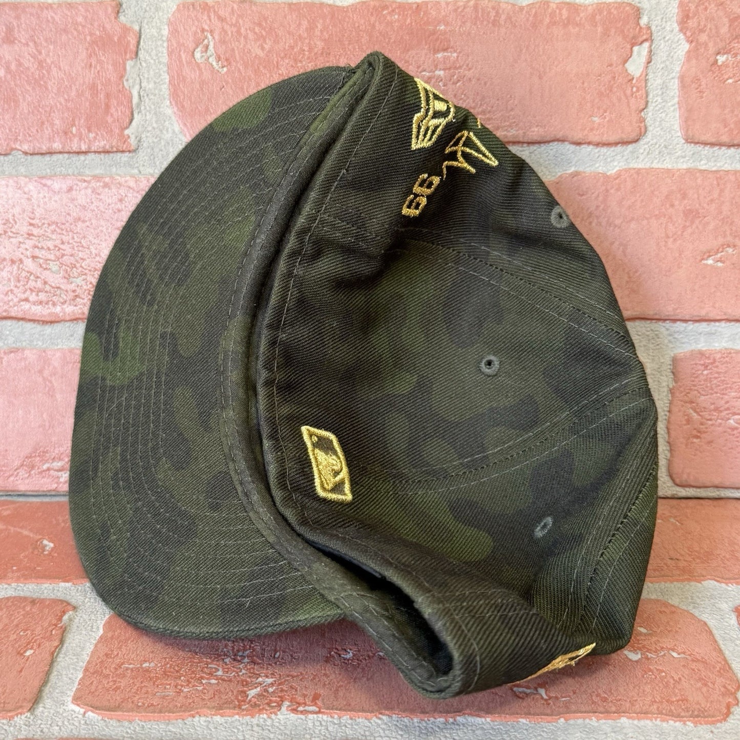 NEW ERA NEW YORK NY YANKEES AARON JUDGE CAPTAIN PATCH MILITARY CAMO GREEN 6 7/8 Yesterday's Fits Clothing Fashion Vintage Streetwear Fashion Item