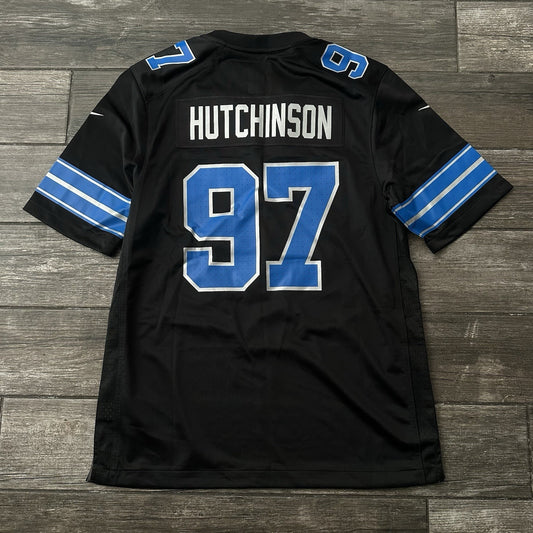 NWT $130 NIKE DETROIT LIONS AIDEN HUTCHINSON FOOTBALL JERSEY MOTOR CITY SZ L Yesterday's Fits Clothing Fashion Vintage Streetwear Fashion Item