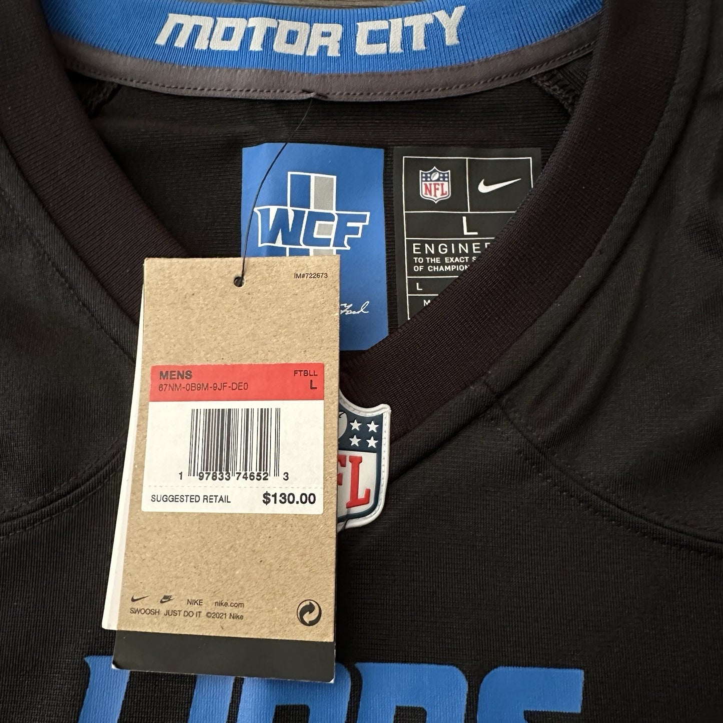 NWT $130 NIKE DETROIT LIONS AIDEN HUTCHINSON FOOTBALL JERSEY MOTOR CITY SZ L Yesterday's Fits Clothing Fashion Vintage Streetwear Fashion Item