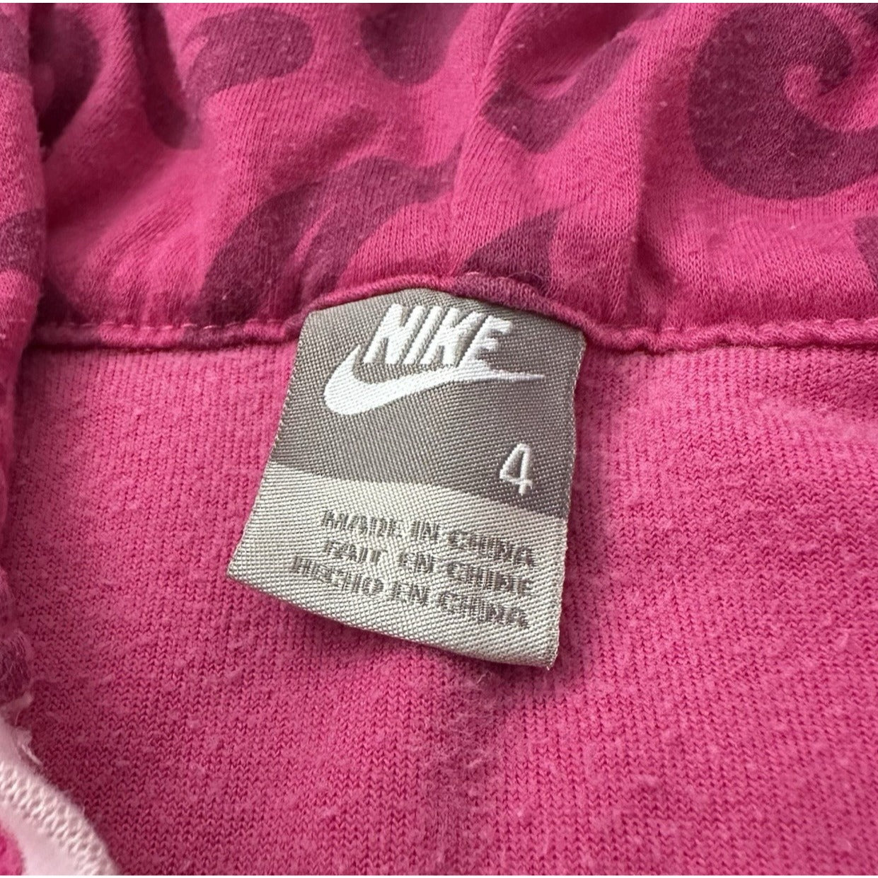 VTG NIKE GIRLS VELOUR PULLOVER LONG HOODIE SWEATSHIRT SZ 4 YOUTH KIDS PINK Yesterday's Fits Clothing Fashion Vintage Streetwear Fashion Item