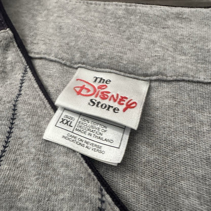 Y2K VTG THE DISNEY STORE GRUMPY BASEBALL JERSEY GREY BLUE STRIPED BUTTON UP 2XL Yesterday's Fits Clothing Fashion Vintage Streetwear Fashion Item