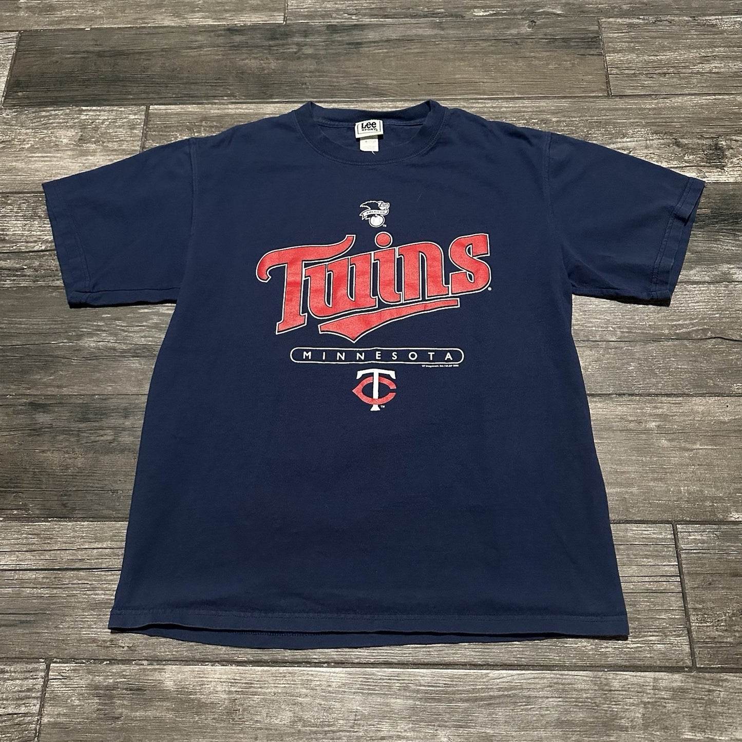 Y2K LEE SPORT MINNESOTA TWINS BASEBALL BLUE T-SHIRT SZ L 2006 Y2K MLB Yesterday's Fits Clothing Fashion Vintage Streetwear Fashion Item