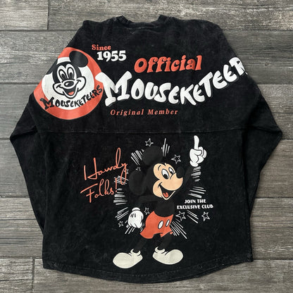 SPIRIT JERSEY DISNEY MICKY MOUSE CLUB MOUSEKETEER LONG SLEEVE SHIRT XS Yesterday's Fits Clothing Fashion Vintage Streetwear Fashion Item