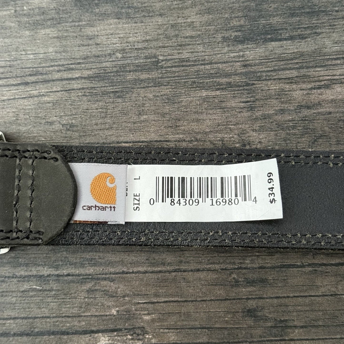 CARHARTT TROLLEY PLAQUE HEART LEATHER BELT WMNS SZ L WIP CH-2268 Yesterday's Fits Clothing Fashion Vintage Streetwear Fashion Item