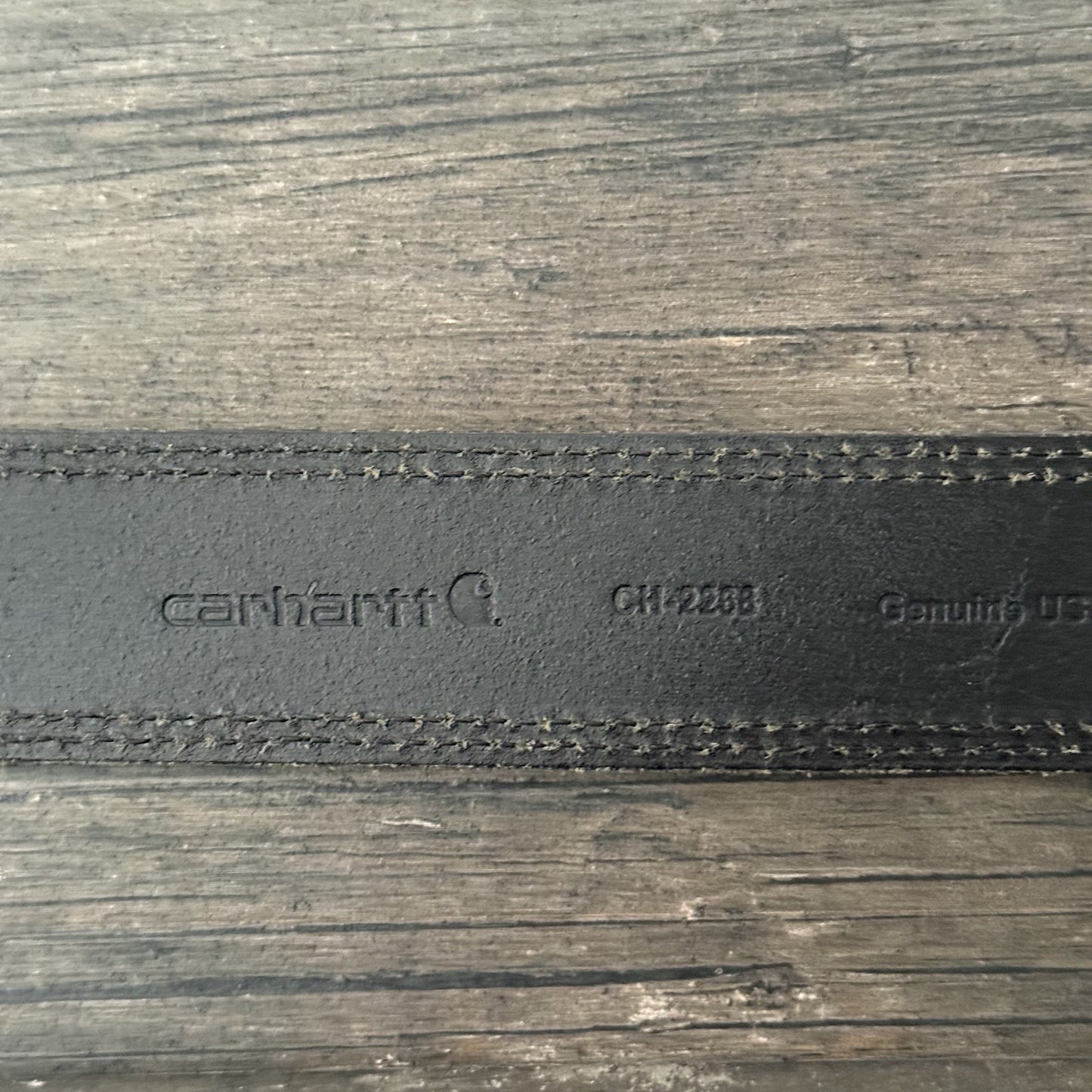 CARHARTT TROLLEY PLAQUE HEART LEATHER BELT WMNS SZ L WIP CH-2268 Yesterday's Fits Clothing Fashion Vintage Streetwear Fashion Item
