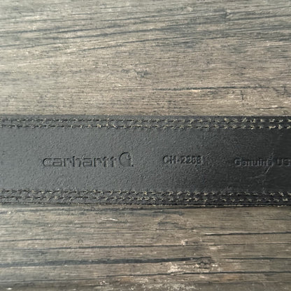 CARHARTT TROLLEY PLAQUE HEART LEATHER BELT WMNS SZ L WIP CH-2268 Yesterday's Fits Clothing Fashion Vintage Streetwear Fashion Item